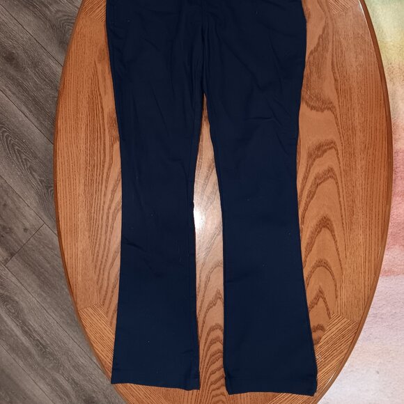 Kids Old Navy Stretch Boot - Cut Pants Size 12 Navy Blue Kids Uniform - Picture 5 of 6